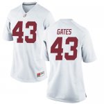 Women's Alabama Crimson Tide #43 A.J. Gates White Game NCAA College Football Jersey 2403BXUZ3